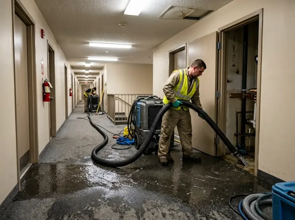 multi-unit-apartment-hallway-f-005 — frequently asked questions, Emergency Burst Pipe Water Extraction & Removal in Piney Mo…